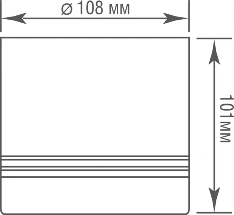 Накладной светильник Donolux Barell DL18483R15W1B IP44 (LED, 220V, круглые)