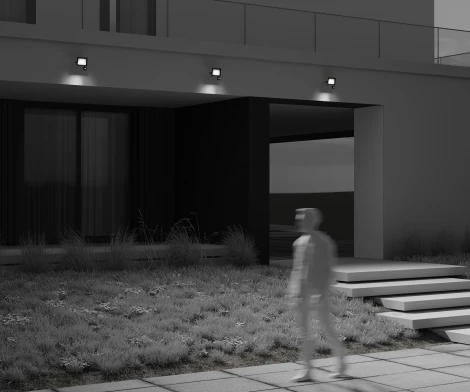 Прожектор уличный светодиодный с датчиком движения Maytoni Flood FL001-L30B4KSR (220V, IP65)