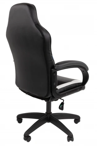 Кресло Chairman game 17 Россия экокожа черный/серый/белый 7213489