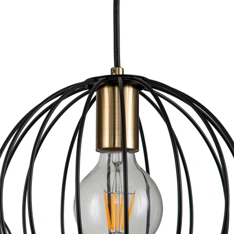 Подвесной светильник Quebec 10176/3S E27*60W Black/Brass