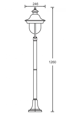 Наземный фонарь Oasis Light 84306c Bl (220V, IP44)