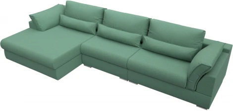 Диван угловой Пекин Long угол левый Лига Диванов (Рогожка) арт.123509L