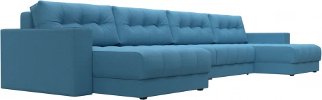 Диван П-образный с декором Лига-049 НПБ Лонг Лига Диванов (Рогожка) арт.128555