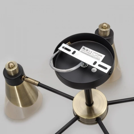 Потолочная люстра на штанге Imex MD.51902-5-S-BK+AB