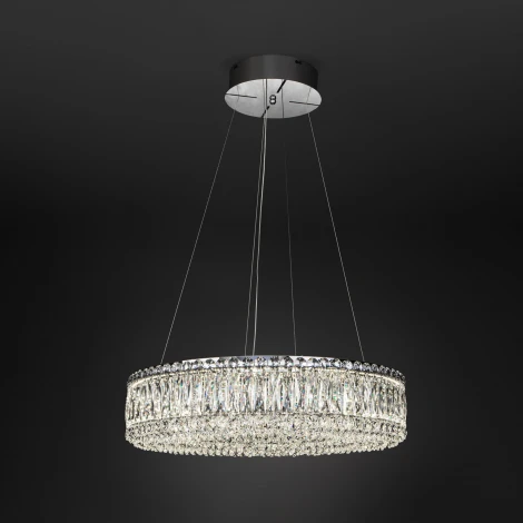 Подвесная люстра хрустальная Eurosvet Iride 101007 LED хром