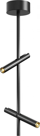 Спот на штанге ST Luce Lilt SL6210.403.02 Черный/Черный, Золотистый LED 2*3W 3000K (220V)