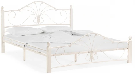 Двуспальная кровать Woodville Мэри 1 160х200 белая 402976