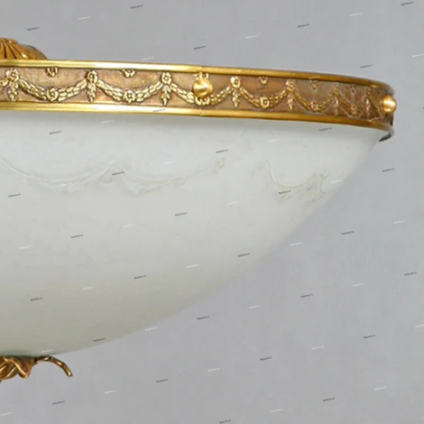 Люстра потолочная Ambiente by Brizzi Merida, 8 ламп, бронза с белым