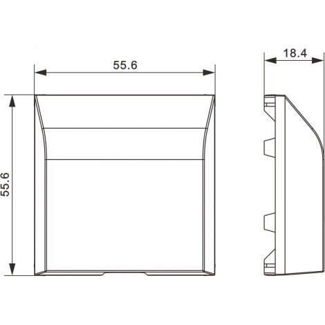 Кабельный вывод (накладка), сталь Donel A07 DE87137