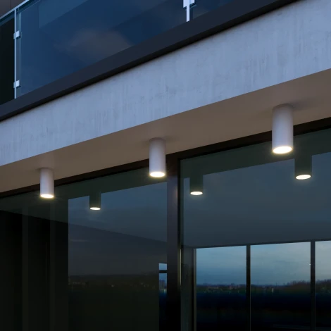 Потолочный светильник уличный Elektrostandard 35129/H белый (LED, 220V, круглые, IP65)