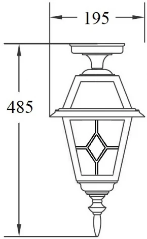 Потолочный светильник уличный Oasis Light FARO 91105A Bl