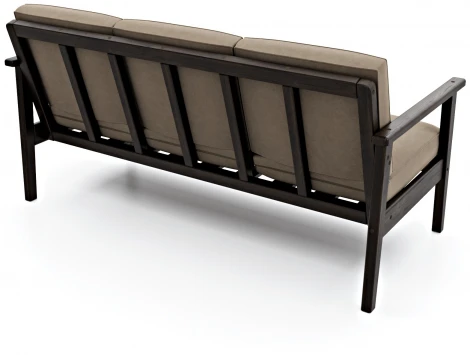 Диван Arsko прямой Лориан Б венге велюр бежевый