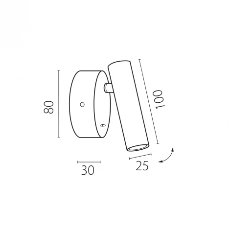 Спот 3W 170LM 4000K, белый Lightstar Omega 200546