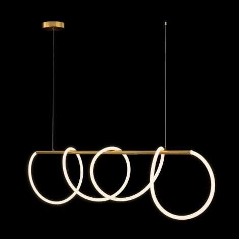 Подвесной светильник светодиодный с гибким неоном Loft It Thread 10388P/B Brass (220V, на тросе)