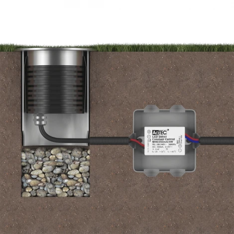Встраиваемый светильник светодиодный уличный DL-AL-0473-7-SL-NW IP67 (220V, круглые)