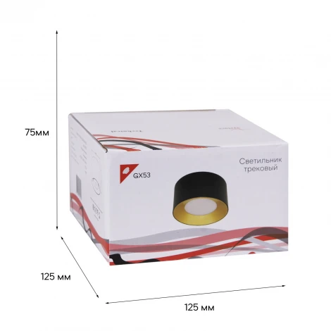Точечный светильник Reluce 53060-9.5-001LD GX53 BK+GD