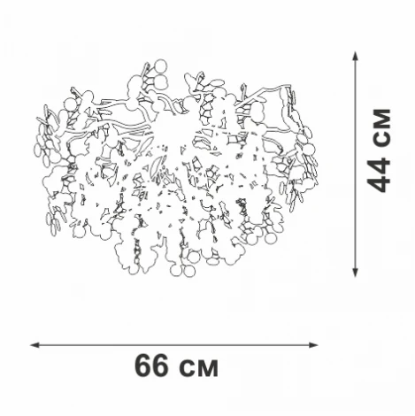 Потолочная люстра Vitaluce V2832-1/7PL