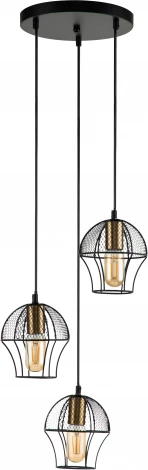 Подвесной светильник Pallo V000187 (10011/3P Black) (220V, на проводе)