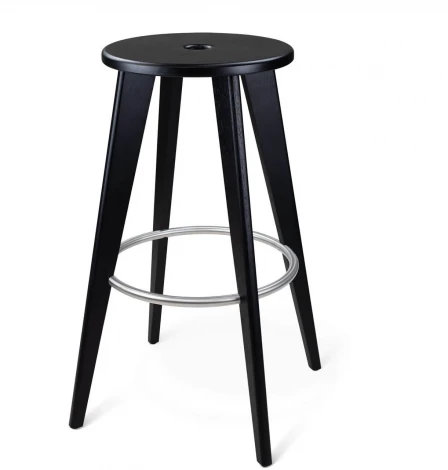 Стул барный Sheffilton SHT-S146 черный/нерж