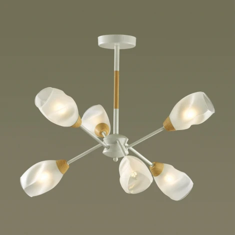 Люстра потолочная Kendra 5210/6C белый, бежевый E14 6*40W