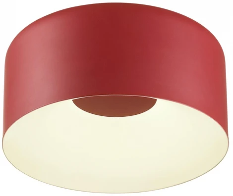 Потолочный светильник круглый Sonex Confy 7691/26L металл/акрил/белый/красный LED 26Вт 4000K D260 IP20 (220V, круглые)