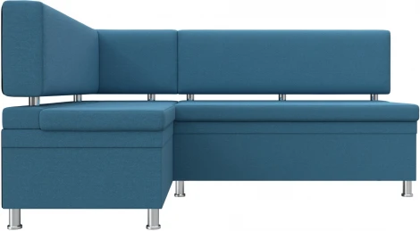 Диван кухонный угловой Стайл левый угол (Голубой/Рогожка) Лига Диванов арт.123236L