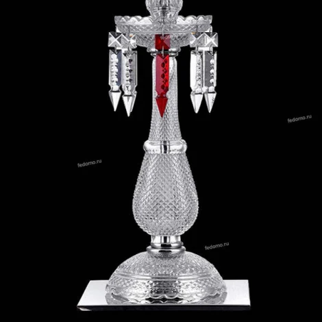 Интерьерная настольная лампа Crystal Lux Princess LG1 (220V, подвески, выключатель)