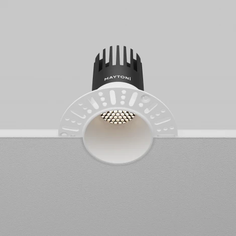 Встраиваемый светильник под гипсокартон Maytoni Dip DL120-10W-4K-TRS-W (LED, 220V, круглые)
