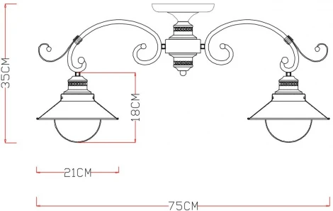 Потолочная люстра Arte Lamp Grazioso A4577PL-5WG