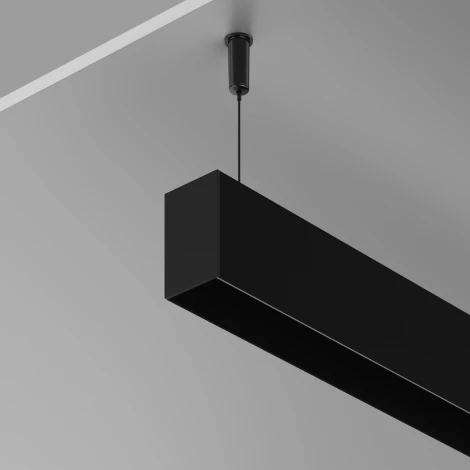 Алюминиевый профиль накладной-подвесной 35x51 черный 2 м, ALM-3551-B-2M Maytoni 633011