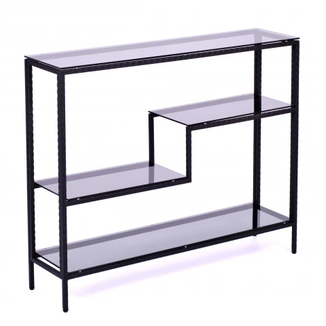 Консольный стол AllConsoles 1012-CB loft grey черный муар