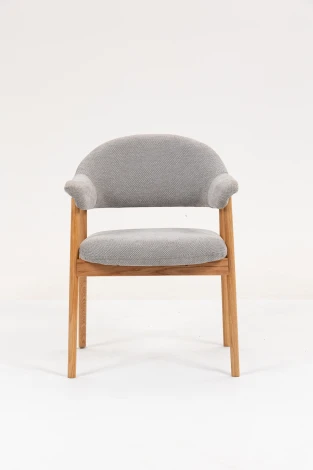 Стул обеденный Tavu с деревянными ножками серый Stool Group арт.УТ000041727