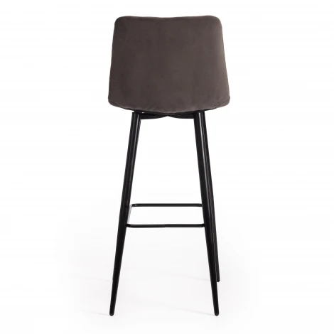 Стул барный CHILLY (mod.7095б) коралловый barkhat 15 /черный (ткань/металл)