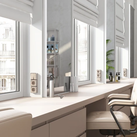 Розетка с заземлением,шторками и USB Type A+С (шампань рифленый) Werkel W5071710 (a057703)