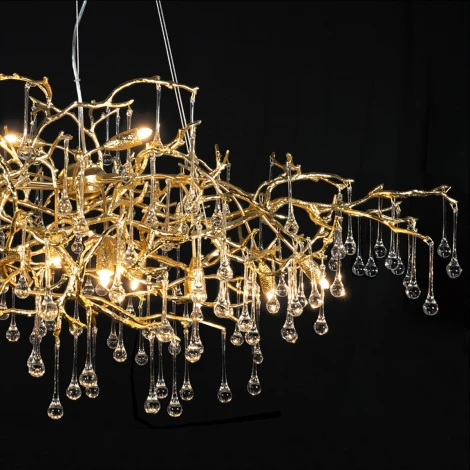 Подвесная люстра Loft It Bijout 10067/1250 GD (220V, на тросе, ветки)