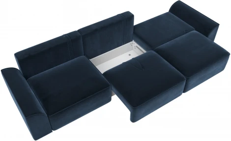 Диван прямой Лига-048 НПБ Лонг Лига Диванов (Велюр) арт.128256