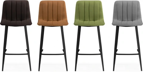 Полубарный стул Дани (Дани темно-серый / черный) Notta арт.576464