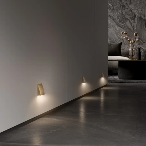 Подсветка светодиодная для лестниц встраиваемая Elektrostandard Wally 40159/LED 4000K Латунь