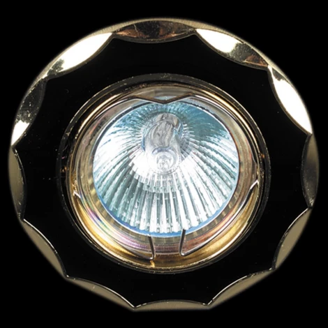 Встраиваемый точечный светильник Reluce 01001-9.0-001AK MR16 BK+GD (12V, круглые)