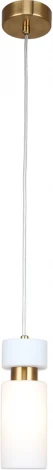 Подвесной светильник Escada Sonnet 1x40Вт E14, металл/стекло, бронза, белый плафон