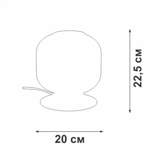 Настольная лампа Vitaluce V2887-8/1L, 1xE27 макс. 40Вт V2887-8/1L (220V, круглые)