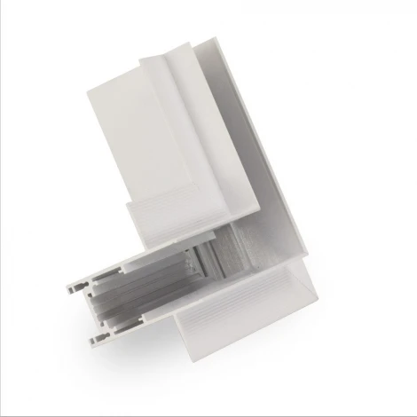 Коннектор угловой для встраиваемого магнитного шинопровода AM Group MAGNET AM402 LL-20С90° горизонтальный WH (48V)