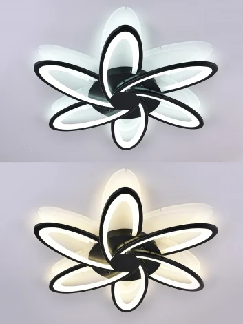 Потолочная люстра Natali Kovaltseva HIGH-TECH LED LAMPS 82008 BLACK