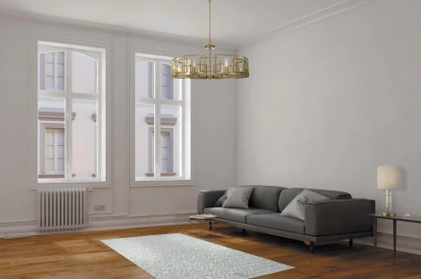 Подвесная люстра Maytoni Bowi H009PL-08G (220V, на цепи, круглые)