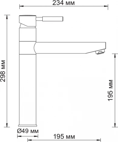 Смеситель Wasserkraft Main 4107 для кухонной мойки