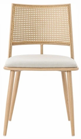 Набор из 2 стульев Unity Echo Hesby (Бежевый,Черный/Металл,Ротанг,Велюр) арт.HSBI_DC2245_black_2