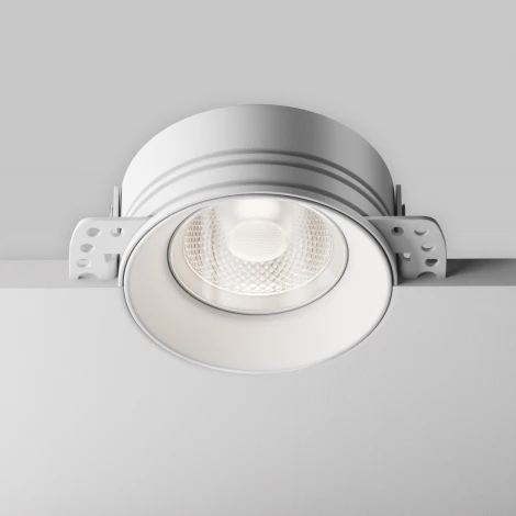 Точечный светильник под гипсокартон встраиваемый Maytoni Flint DL101-GU10-TRS-W (220V, круглые, IP44)