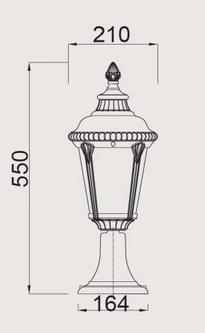 Наземный фонарь Oasis Light 79754S Gb (220V, IP44)