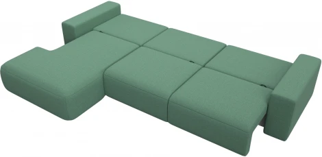 Диван угловой Лига-036 НПБ Классик Лонг левый угол Лига Диванов (Рогожка) арт.124679L