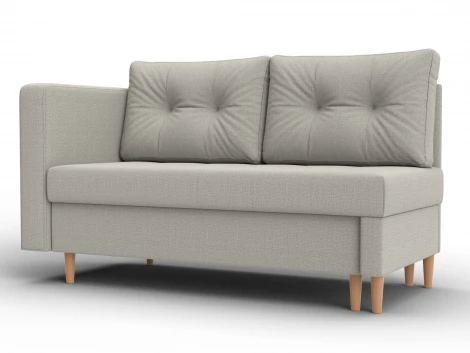 Кушетка Лига-098 (ДВП,ДСП,ЛДСП,Брус,Фанера/Дерево/Рогожка/Бежевый) Лига Диванов 132575